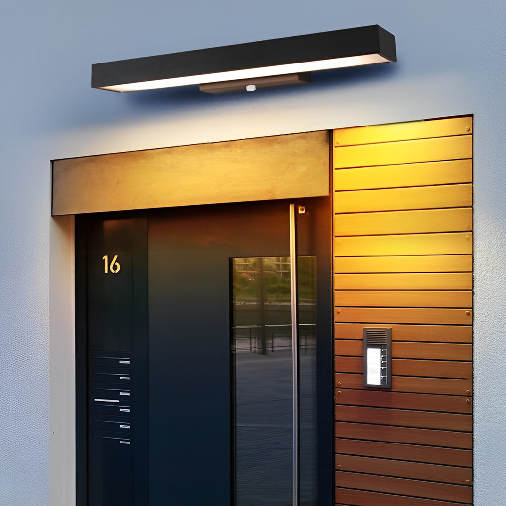 Lampada da Parete Moderna a LED con Sensore di Movimento e Corpo Nero