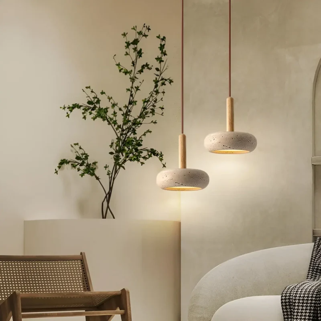 Lampada da soffitto a LED in stile giapponese retrò