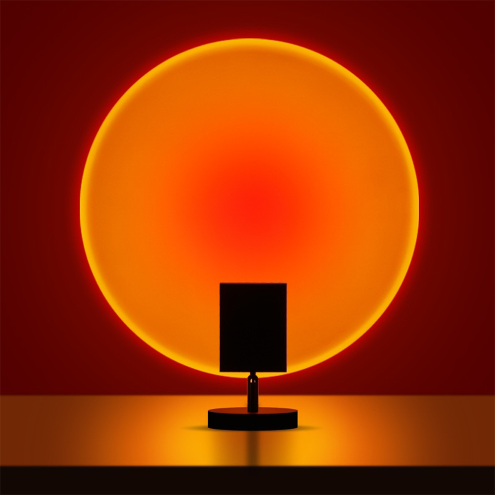 Lampada da tavolo a LED effetto tramonto retrò