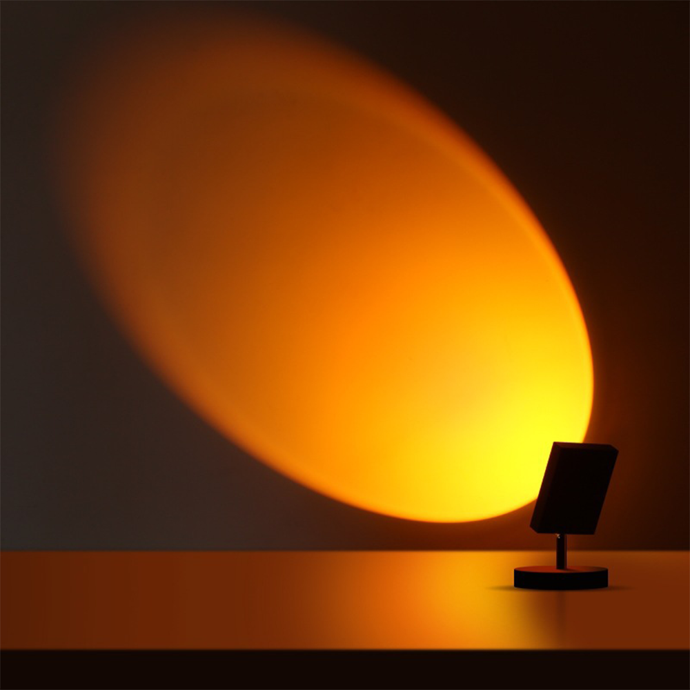 Lampada da tavolo a LED effetto tramonto retrò