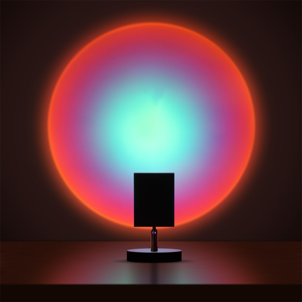 Lampada da tavolo a LED effetto tramonto retrò