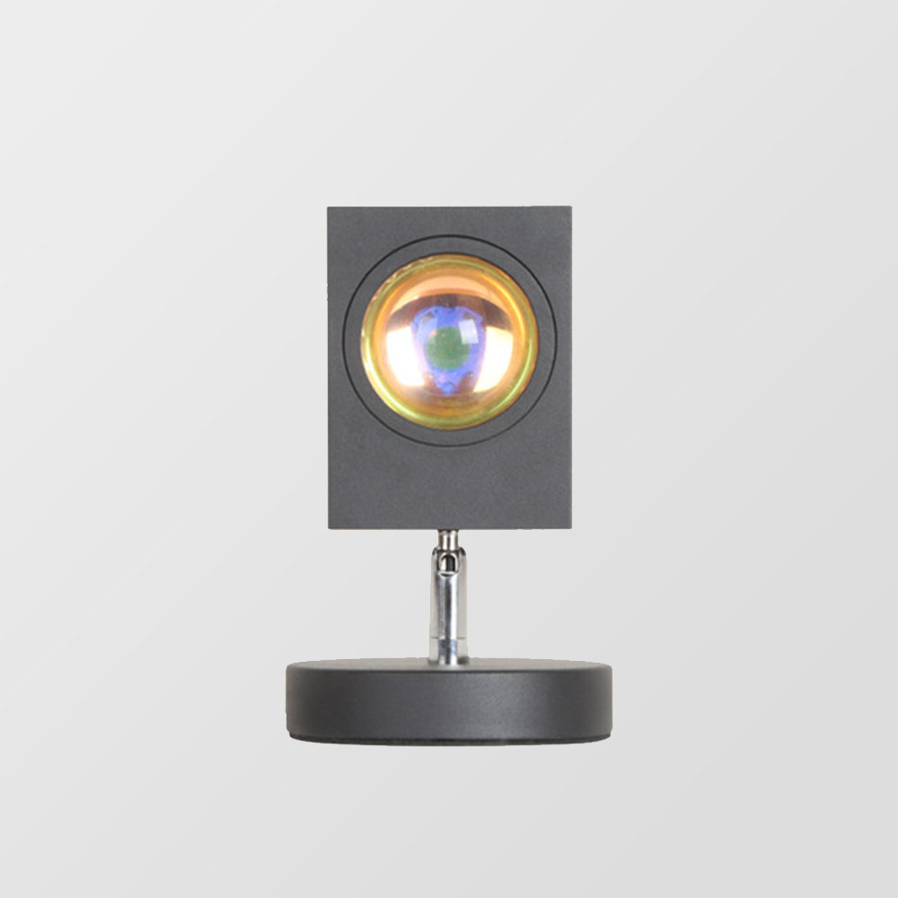 Lampada da tavolo a LED effetto tramonto retrò