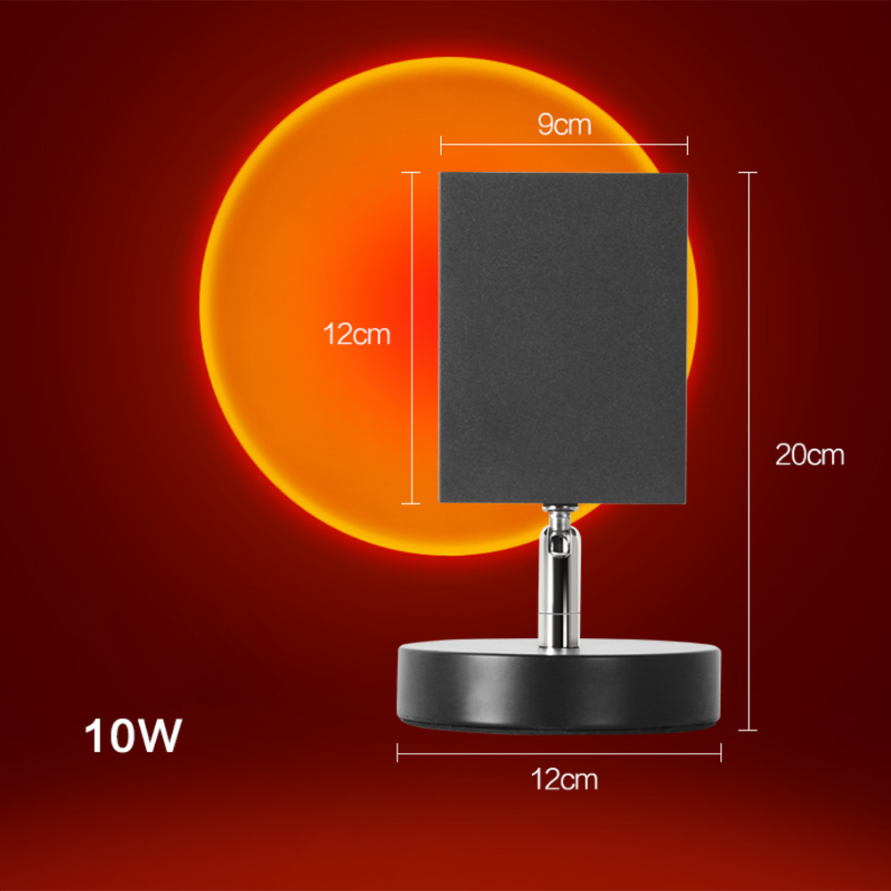 Lampada da tavolo a LED effetto tramonto retrò