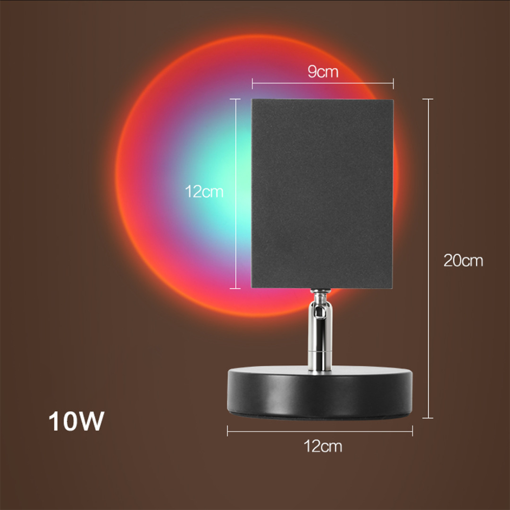 Lampada da tavolo a LED effetto tramonto retrò