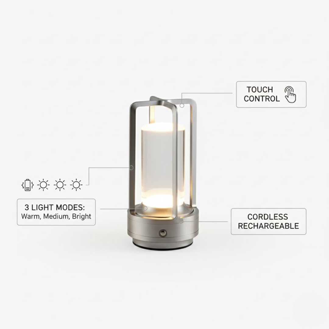 Lampada da Tavolo a LED – Illuminazione d'Atmosfera Regolabile