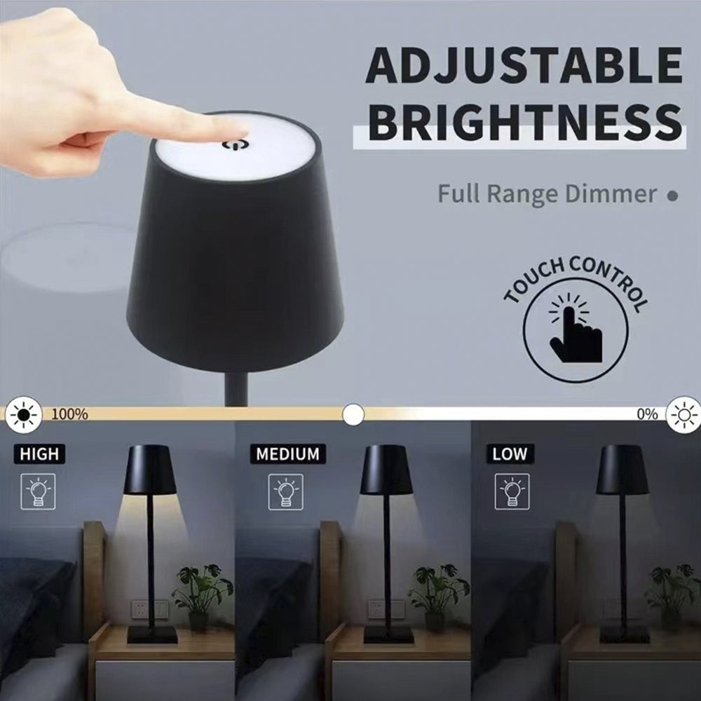 Lampada da tavolo a LED ricaricabile con controllo touch