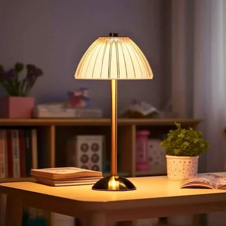 Lampada da Tavolo a LED Senza Fili Ricaricabile in Cristallo
