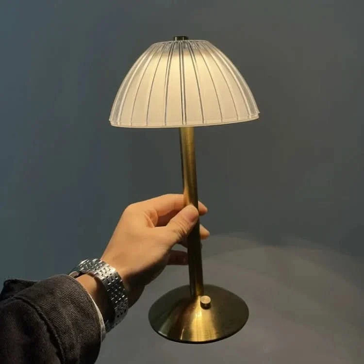 Lampada da Tavolo a LED Senza Fili Ricaricabile in Cristallo