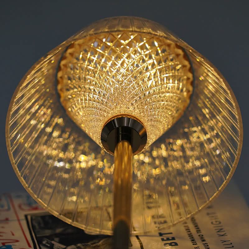 Lampada da Tavolo a LED Senza Fili Ricaricabile in Cristallo