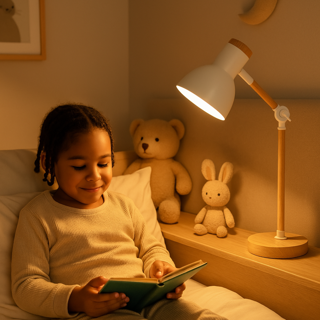 Lampada da tavolo in stile nordico con finitura in legno – lampada da tavolo e da comodino ad altezza regolabile per soggiorno e camera da letto minimalisti