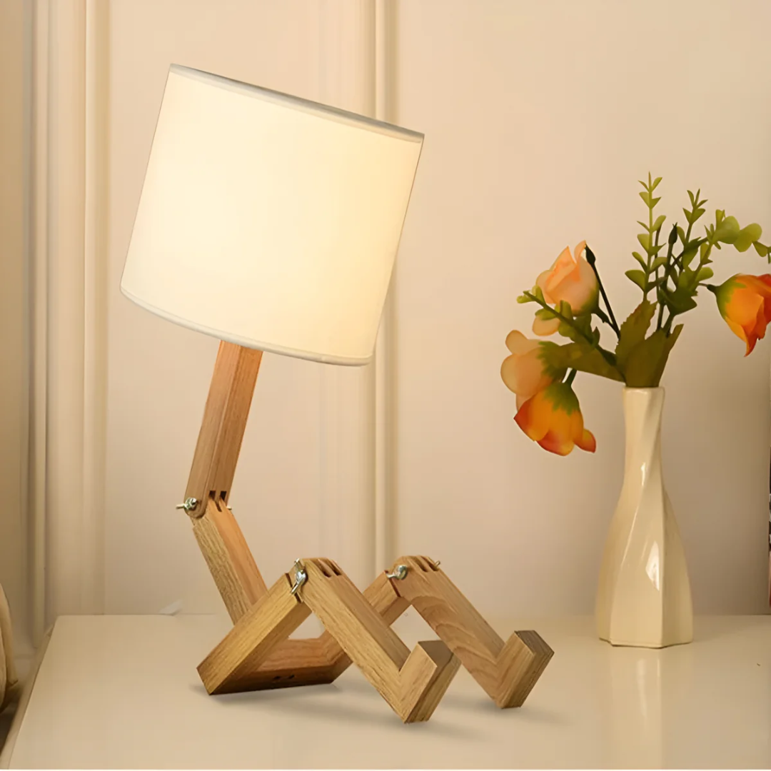 Lampada da Tavolo | Lampada Flessibile in Legno dal Design Moderno