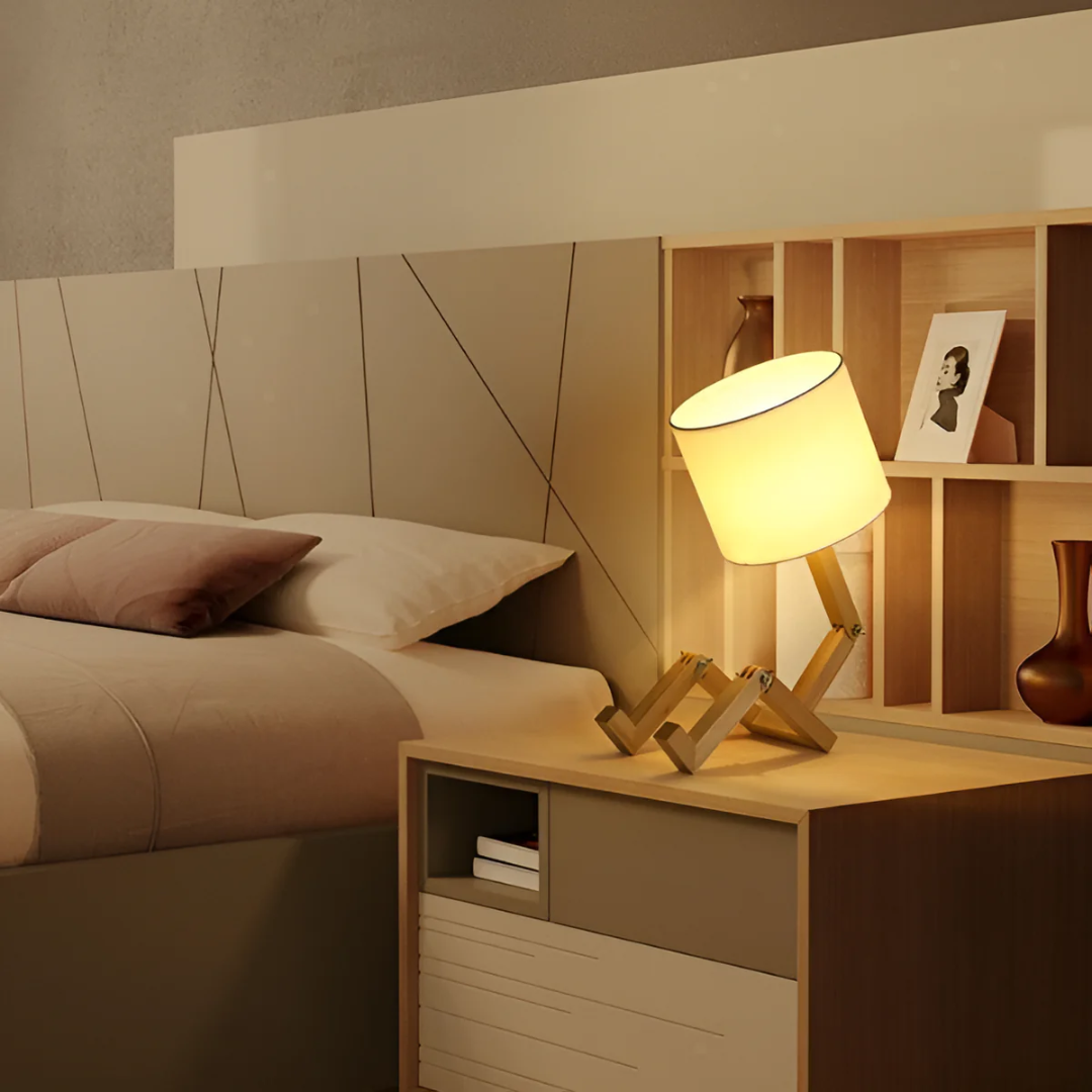 Lampada da Tavolo | Lampada Flessibile in Legno dal Design Moderno