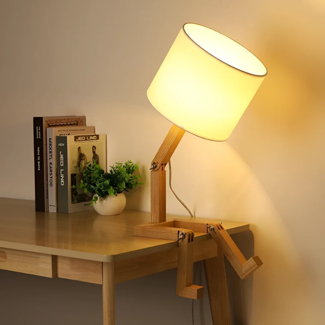 Lampada da Tavolo | Lampada Flessibile in Legno dal Design Moderno