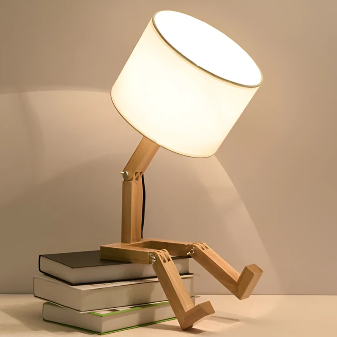 Lampada da Tavolo | Lampada Flessibile in Legno dal Design Moderno