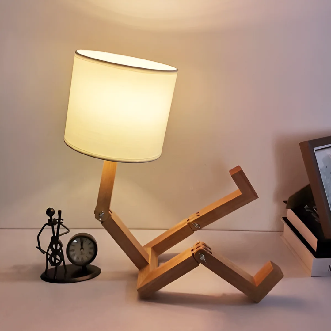Lampada da Tavolo | Lampada Flessibile in Legno dal Design Moderno