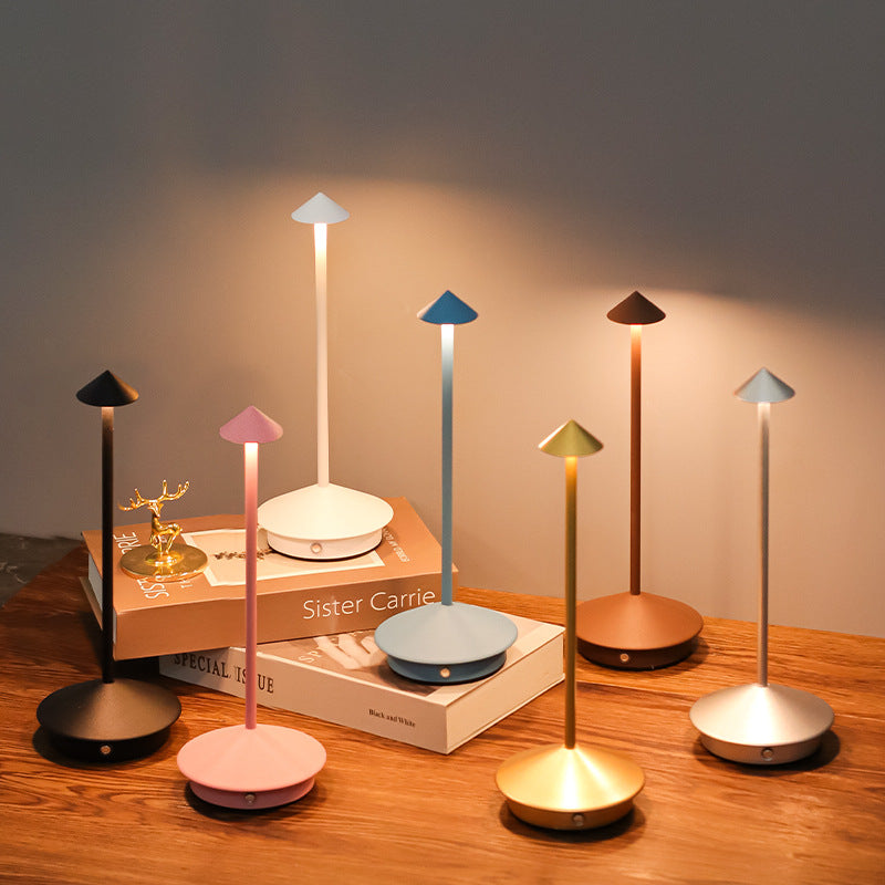 Lampada da Tavolo | Senza Cavi | Dimmer Touch e Ricarica USB