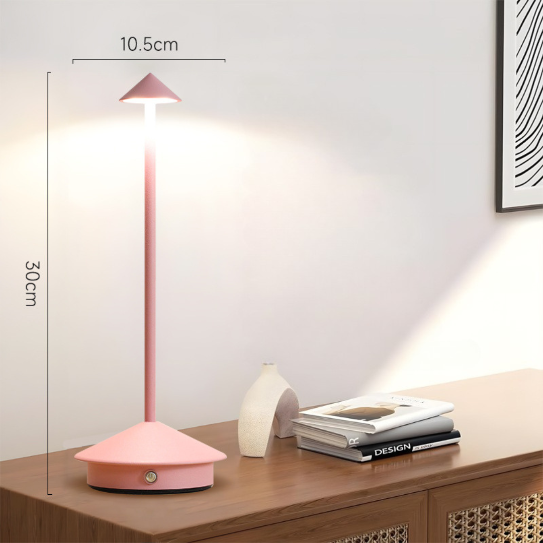 Lampada da Tavolo | Senza Cavi | Dimmer Touch e Ricarica USB
