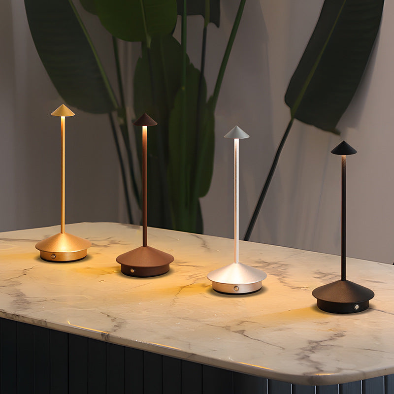 Lampada da Tavolo | Senza Cavi | Dimmer Touch e Ricarica USB
