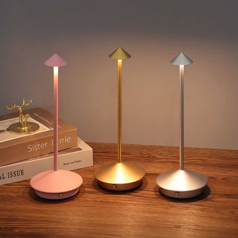 Lampada da Tavolo | Senza Cavi | Dimmer Touch e Ricarica USB