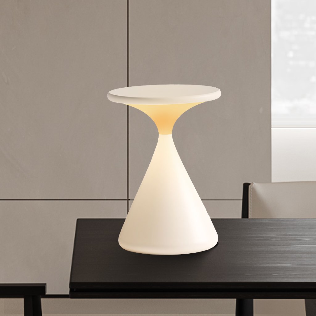 Lampada da tavolo senza fili | Design a clessidra