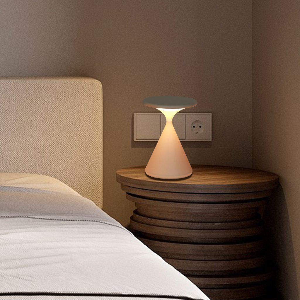 Lampada da tavolo senza fili | Design a clessidra