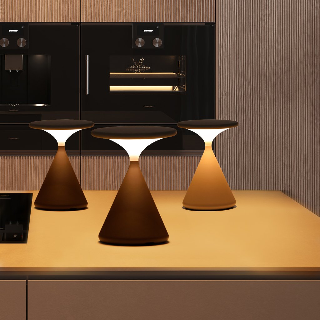 Lampada da tavolo senza fili | Design a clessidra