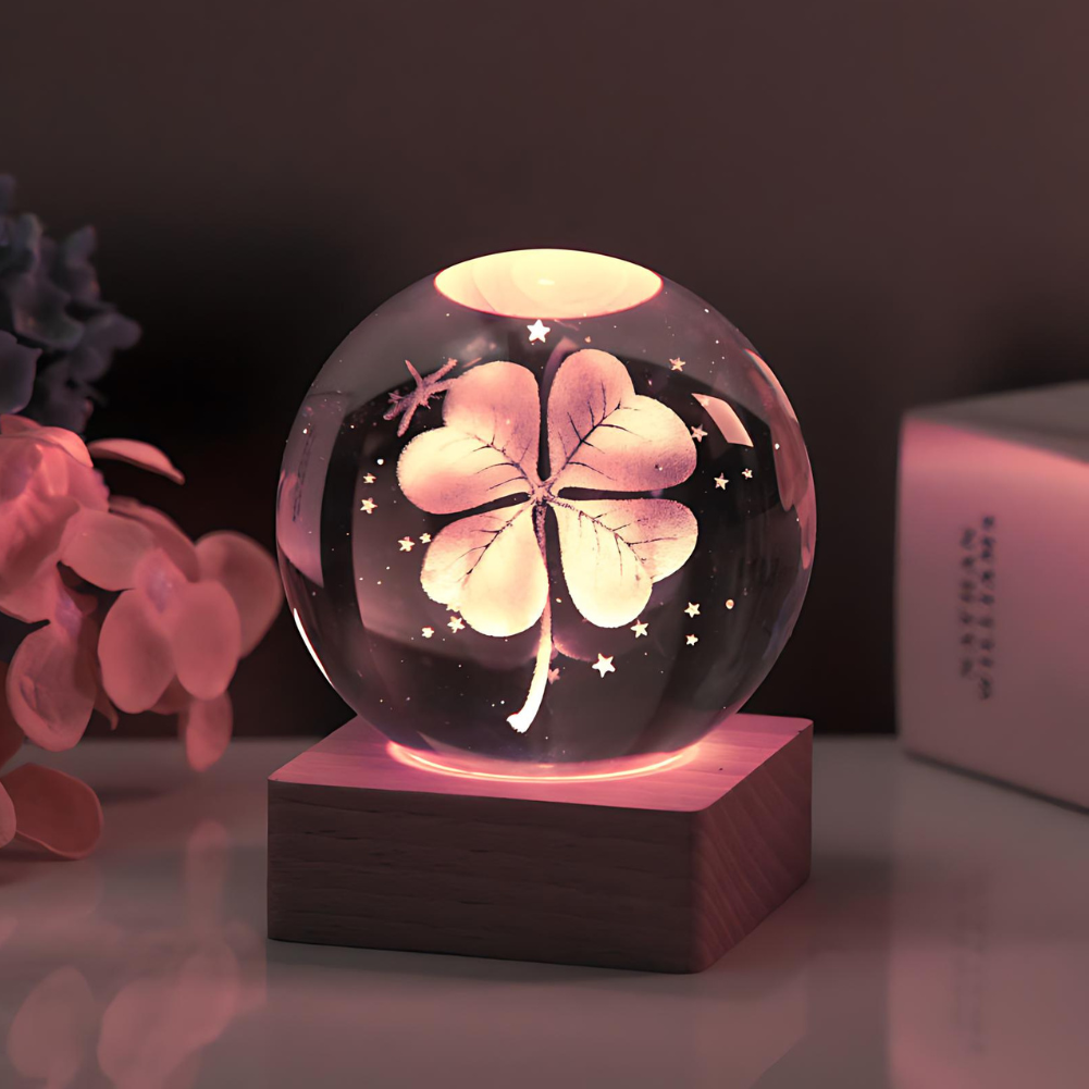 Lampada Decorativa in Cristallo 3D - Universo