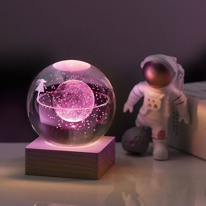 Lampada Decorativa in Cristallo 3D - Universo