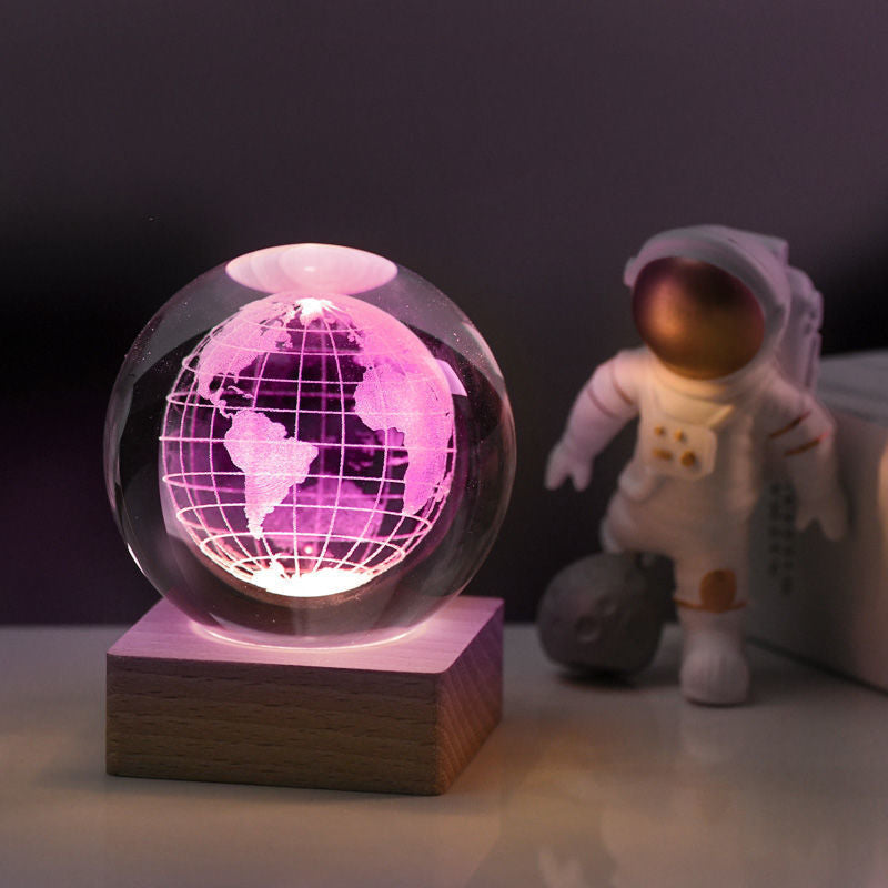 Lampada Decorativa in Cristallo 3D - Universo