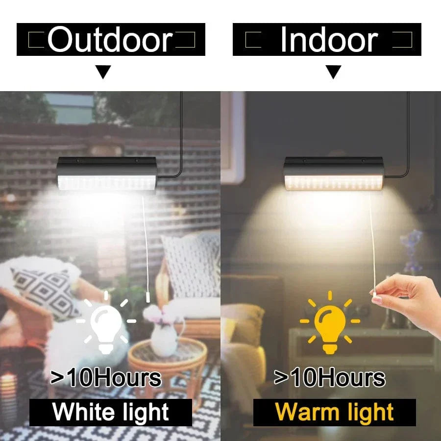 Lampada LED a sospensione solare da esterno con opzione singola o doppia