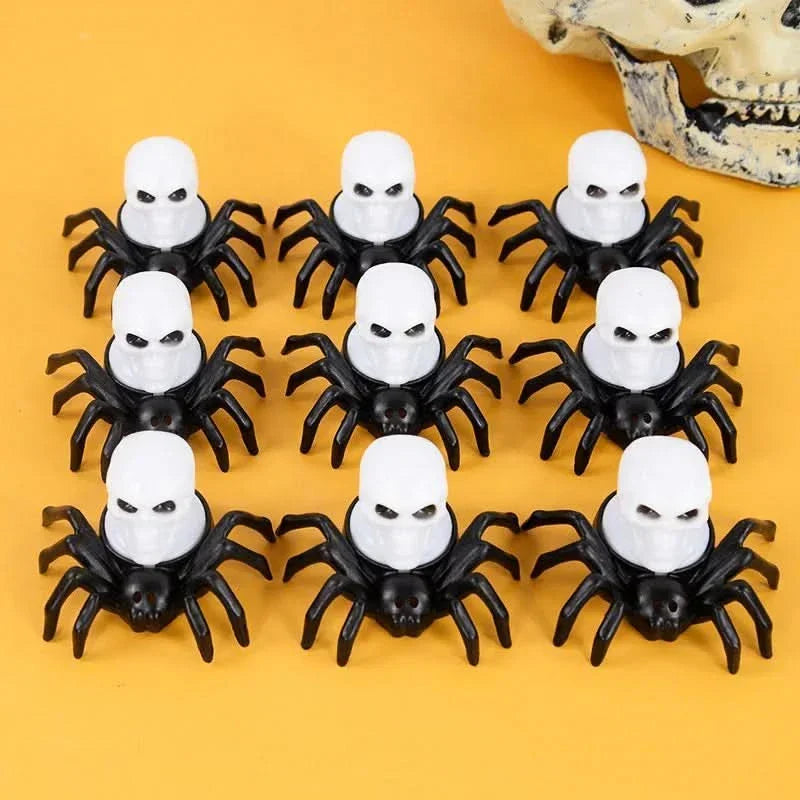 Lampada LED di Halloween con teschio e ragno – Decorazione spaventosa per la casa