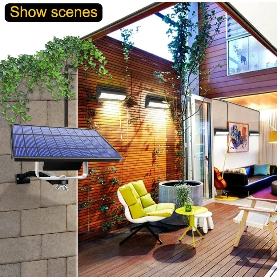 Lampada LED Solare a Sospensione da Esterno, Opzioni Singola o Doppia