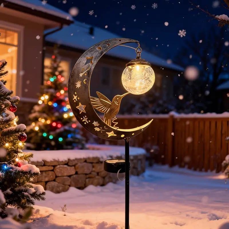 Lampada solare da giardino a LED a forma di farfalla