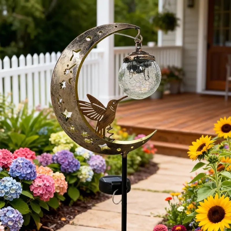 Lampada solare da giardino a LED a forma di farfalla