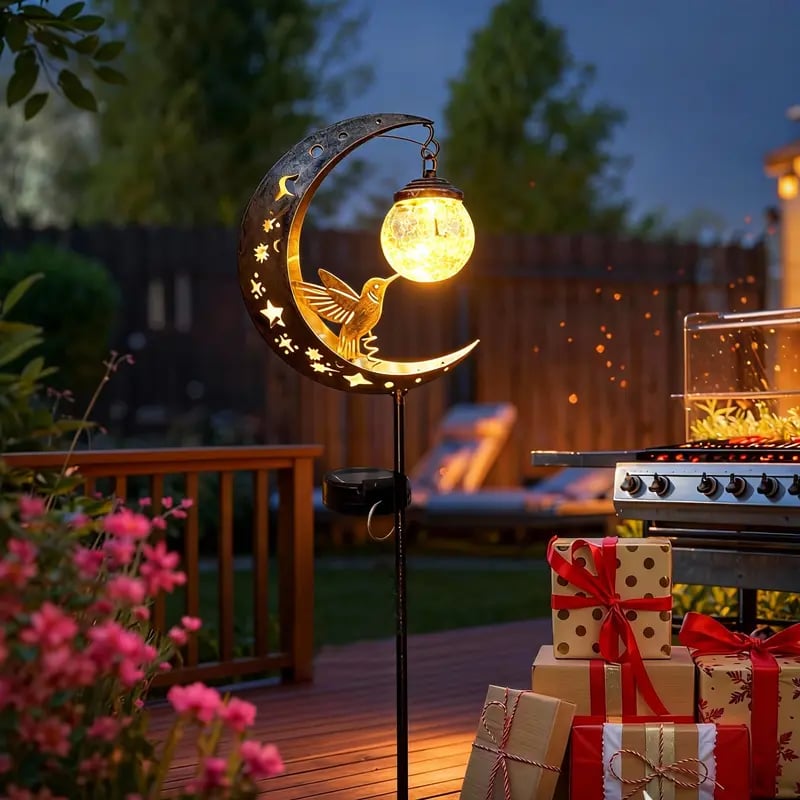 Lampada solare da giardino a LED a forma di farfalla