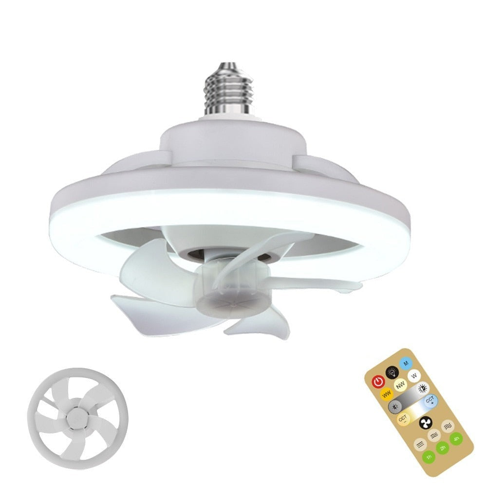 Lampadario da soffitto regolabile con ventilatore