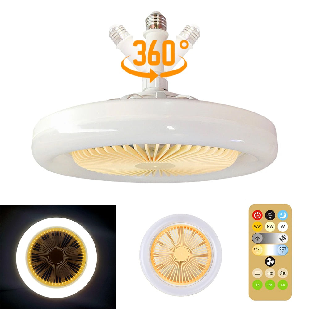 Lampadario da soffitto regolabile con ventilatore