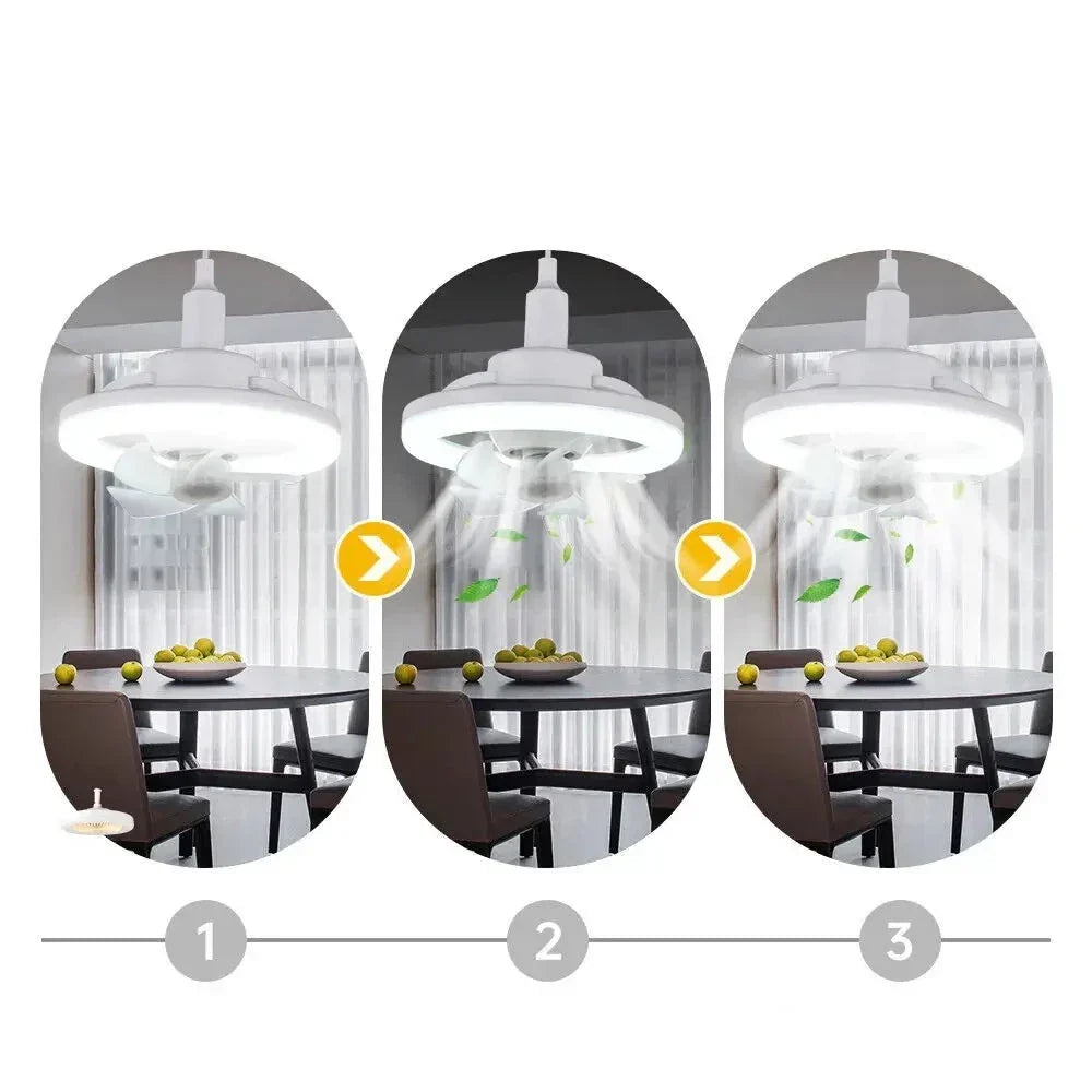 Lampadario da soffitto regolabile con ventilatore