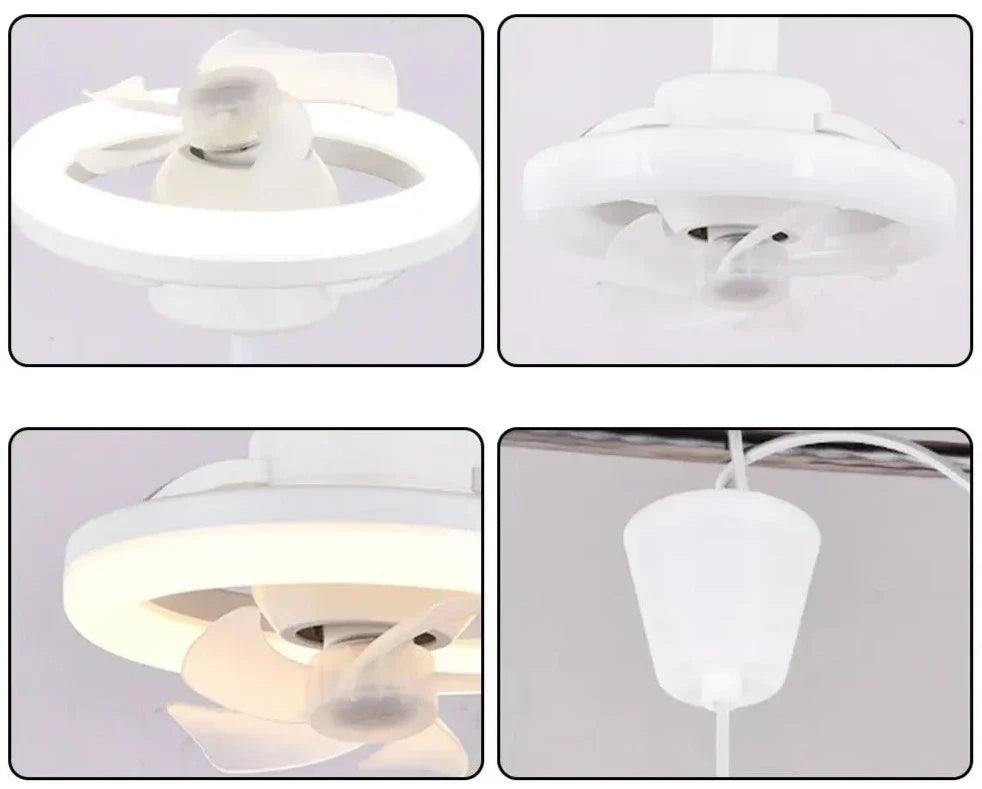 Lampadario da soffitto regolabile con ventilatore