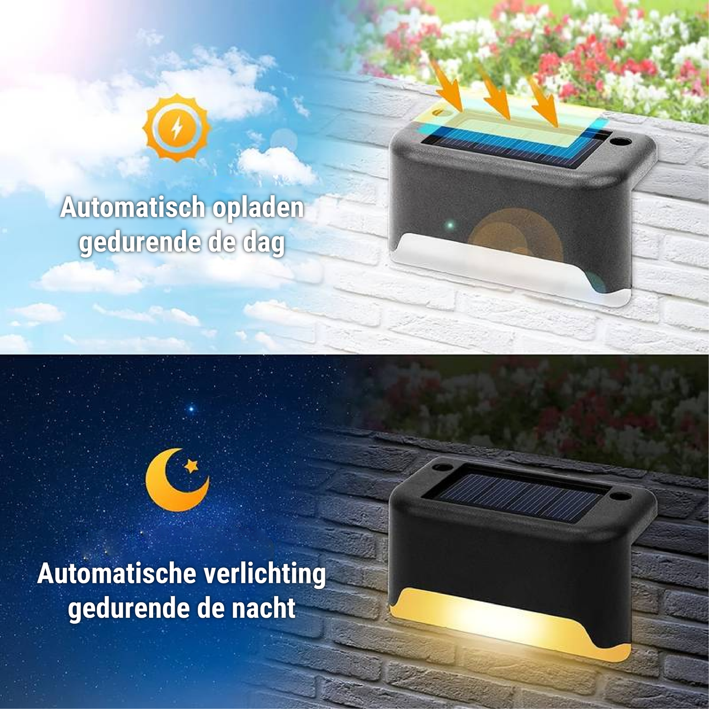 Lampade da Parete a LED Solari Senza Fili | Resistenti alle Intemperie | Illuminazione da Giardino a Risparmio Energetico