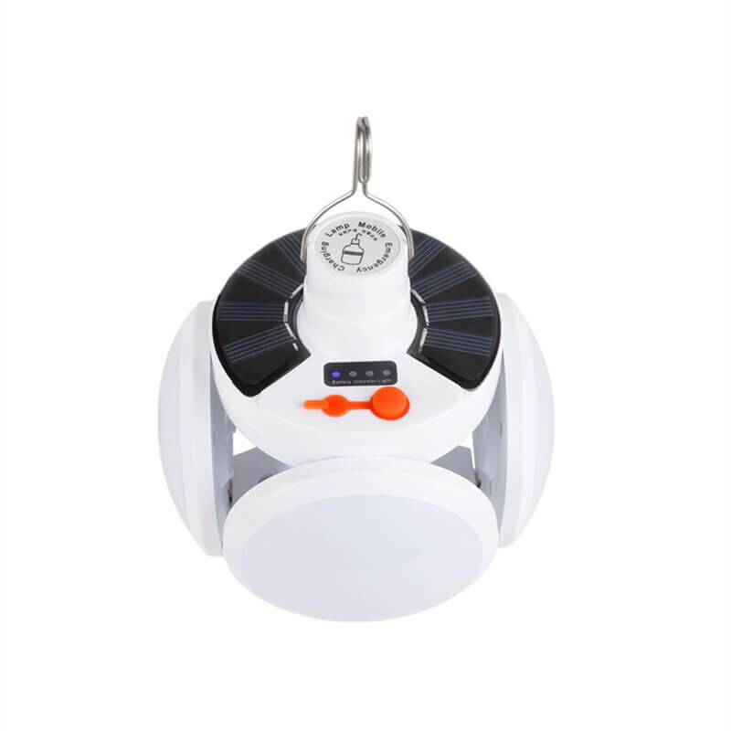 Lampadina LED solare pieghevole per campeggio e uso esterno