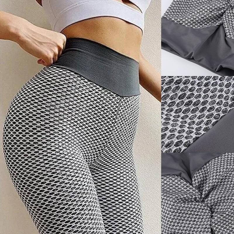 Leggings da Yoga a Vita Alta effetto Push-Up e Arricciati