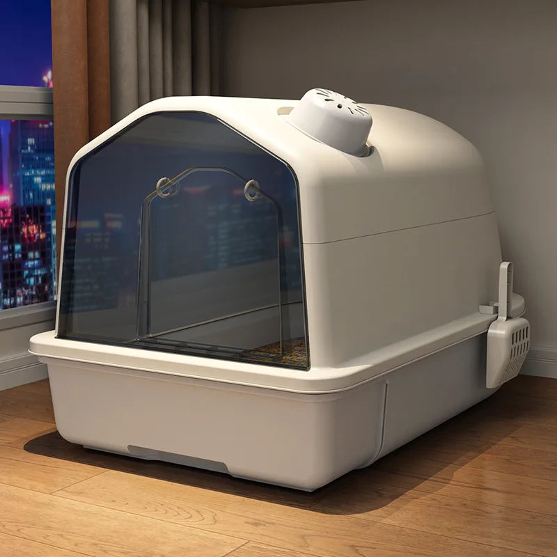 Lettiera per Gatti XL - Design Inodore - Grande e Moderna