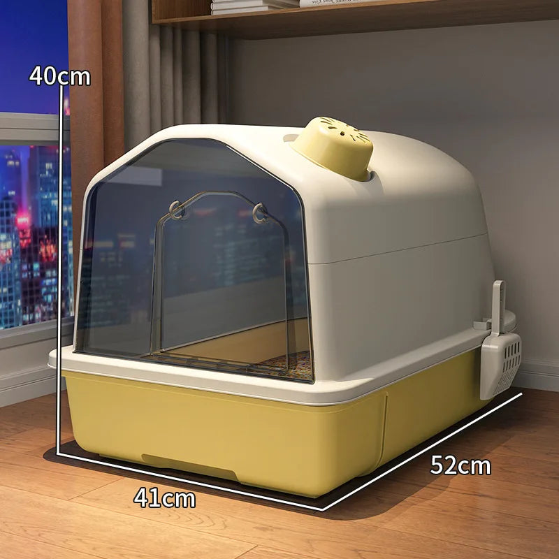 Lettiera per Gatti XL - Design Inodore - Grande e Moderna