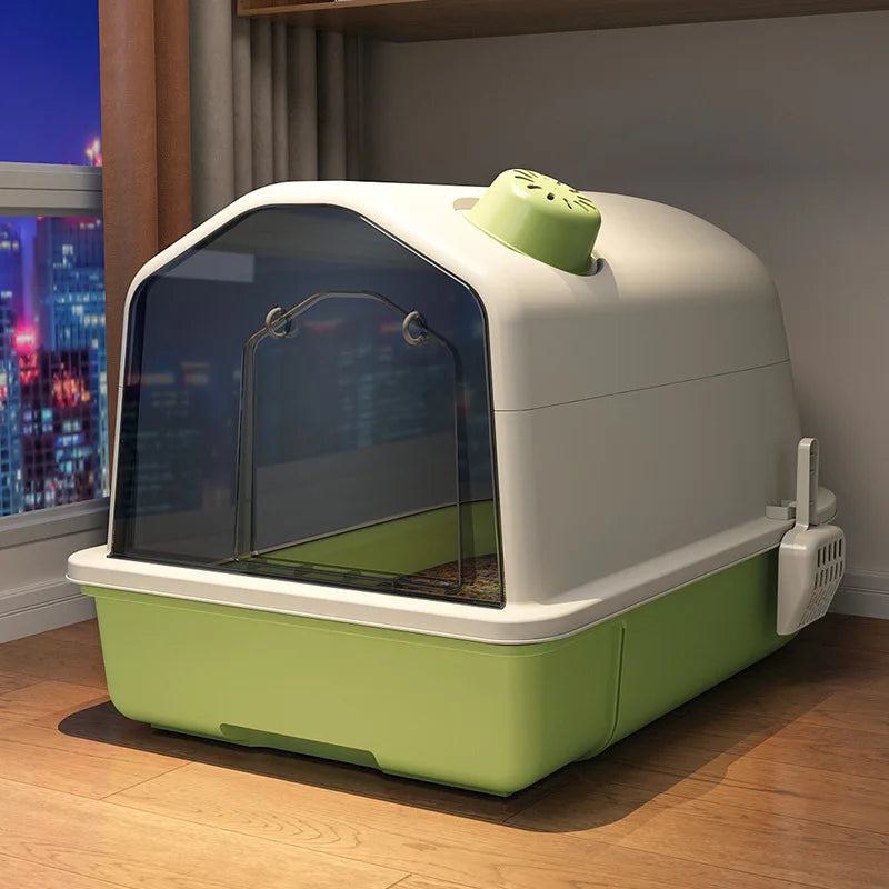 Lettiera per Gatti XL - Design Inodore - Grande e Moderna