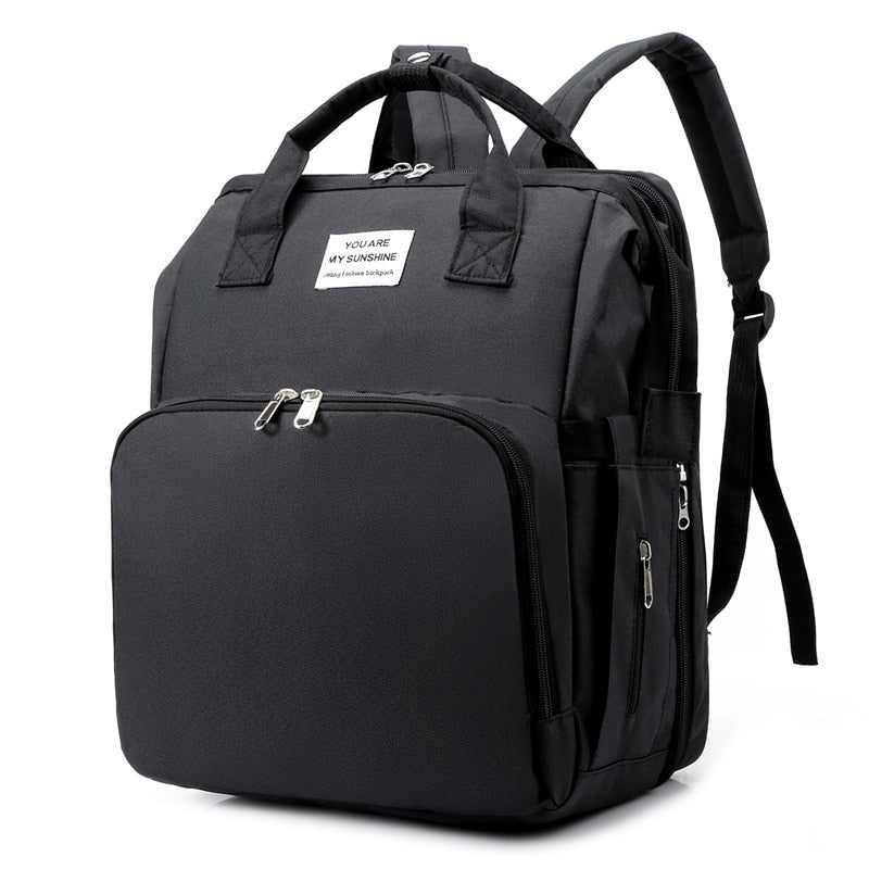 Lettino Portatile per Neonato e Borsa Cambio – Zaino da Viaggio Multifunzionale