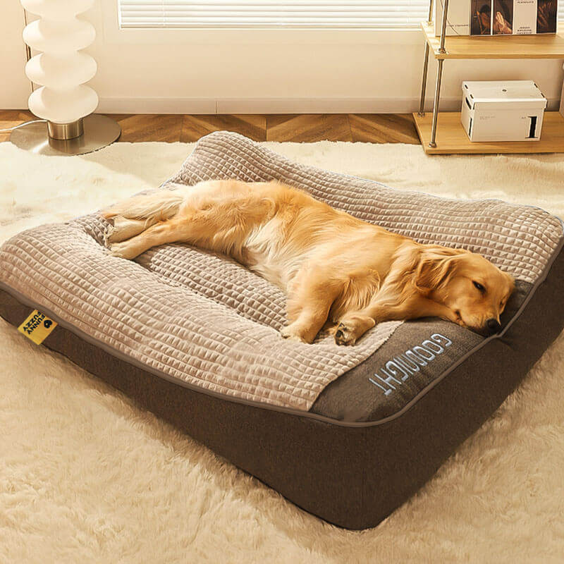 Letto per Cani con Protezione per la Colonna Vertebrale - Grande e Resistente ai Graffi