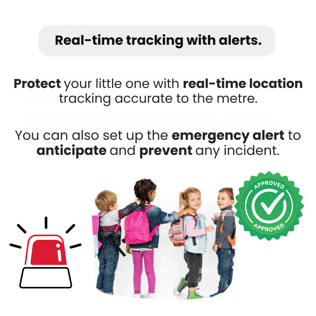 Localizzatore GPS Sicuro per Bambini: Localizzazione in Tempo Reale e Allarme SOS