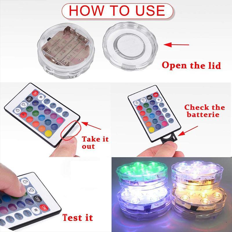 Luce LED Impermeabile ad Aggancio Magnetico con Telecomando