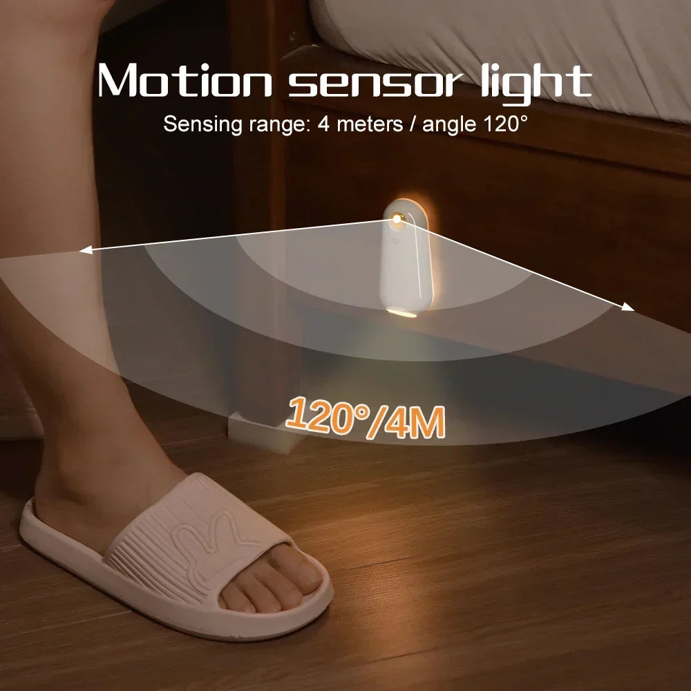 Luce notturna da WC con sensore di movimento, colori RGB, ricaricabile, impermeabile IPX3